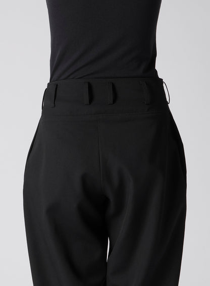 GABARDINE LOW-RISE BASIC PANTS