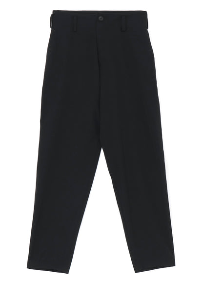 GABARDINE LOW-RISE BASIC PANTS