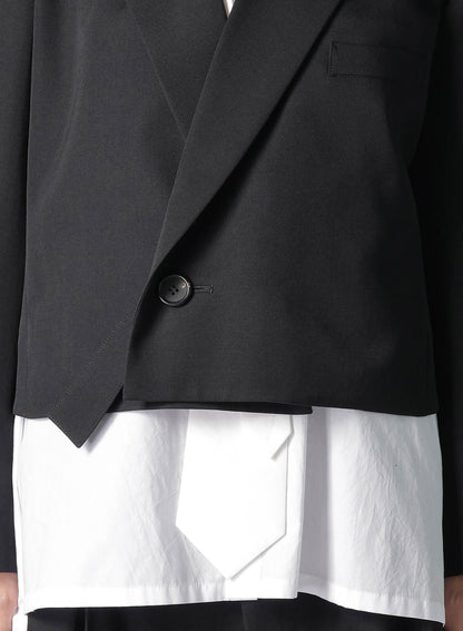 GABARDINE R-SHORT PEAKED JKT