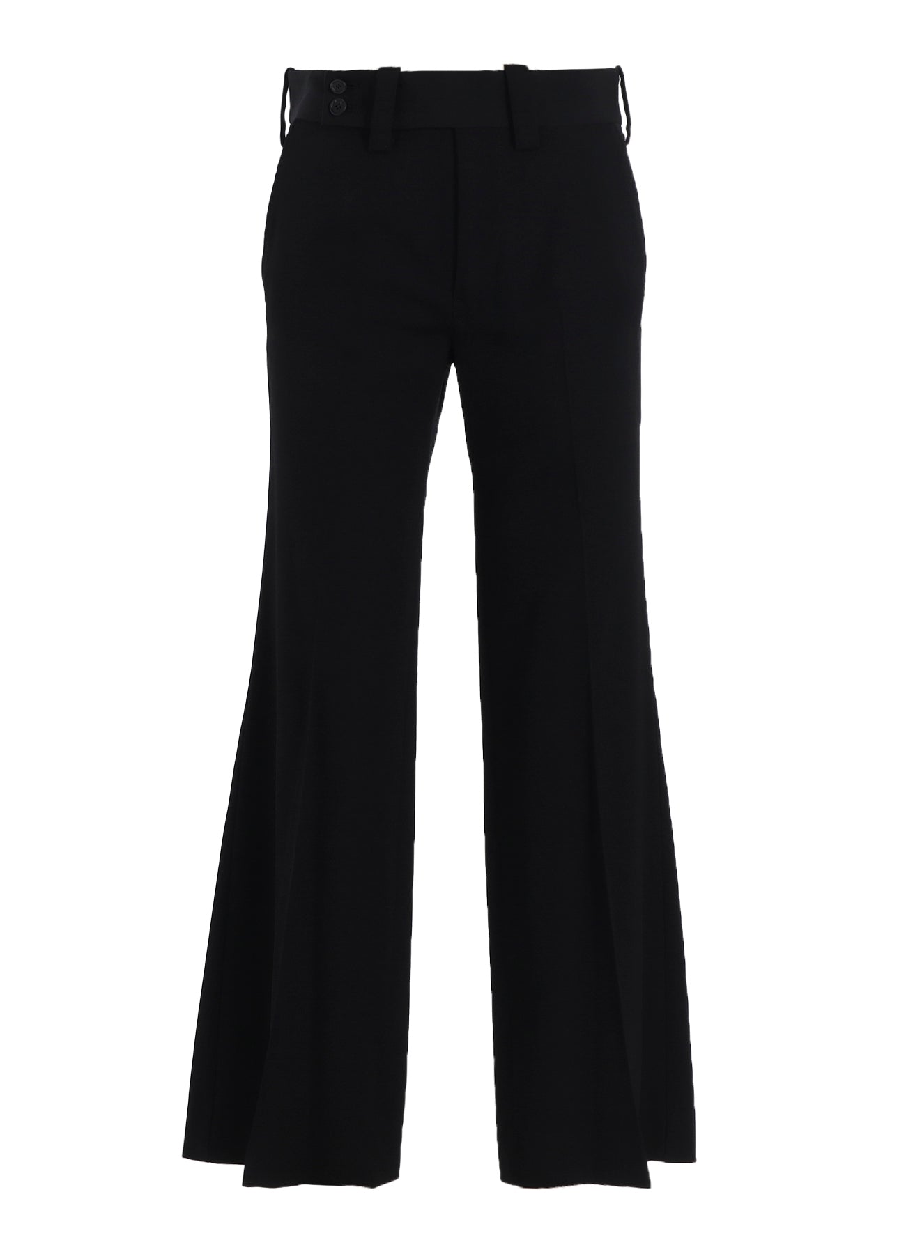 WOOL GABARDINE R-FLARE PANTS