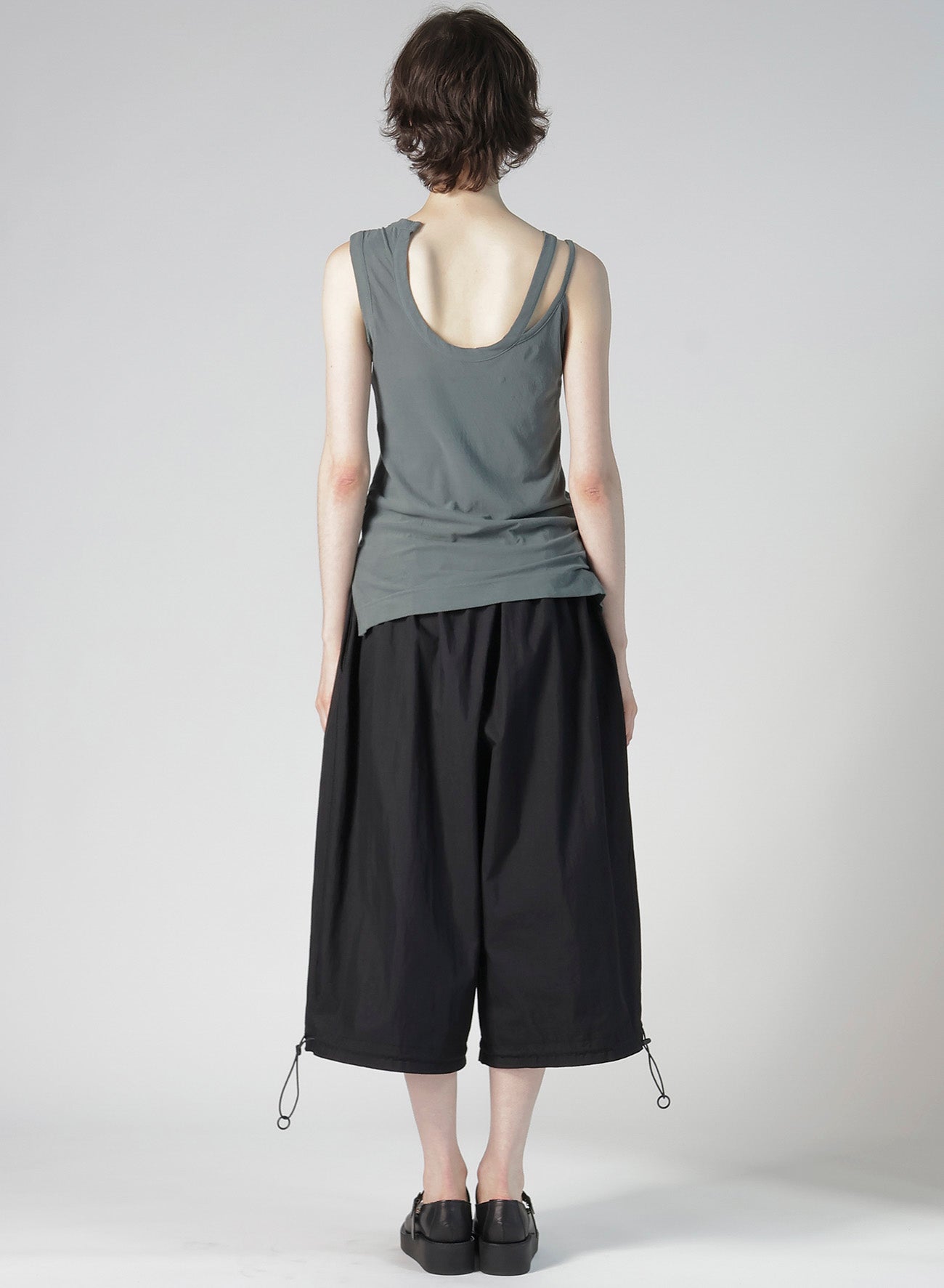 HIGH TWISTED SINGLE JERSEY R-ASYMMETRY TANK TOP