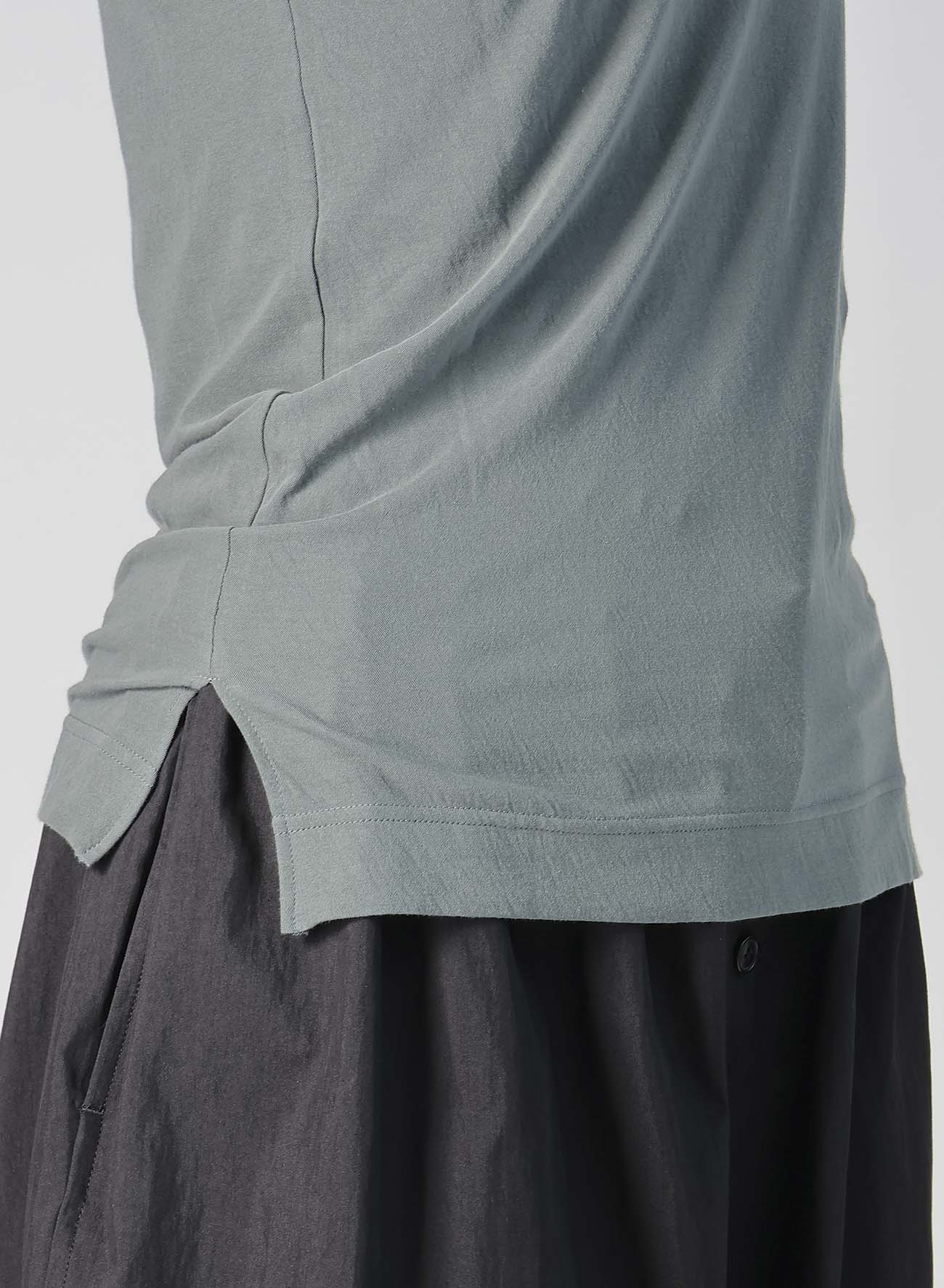 HIGH TWISTED SINGLE JERSEY R-ASYMMETRY TANK TOP