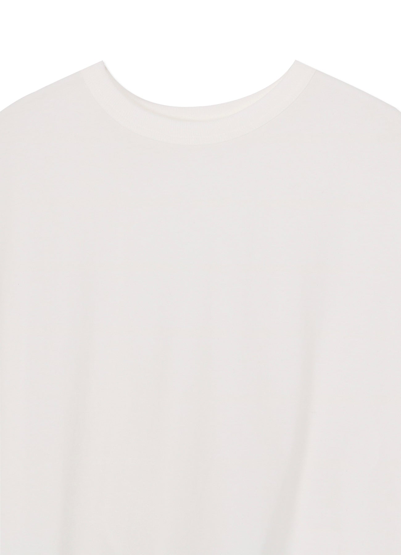 COTTON SINGLE JERSEY R-V TWISTED T-SHIRT