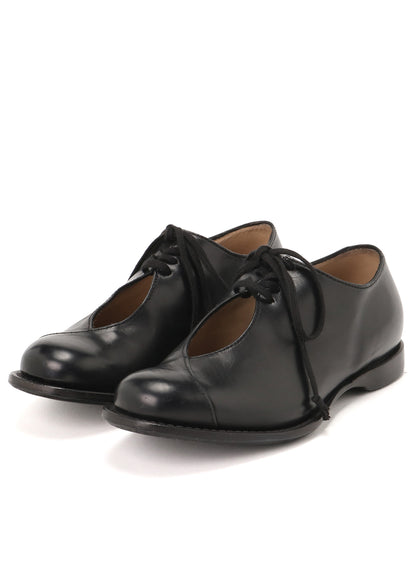 WAXED CALF CUT-OUT DERBY SHOES
