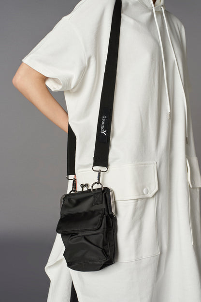 SHOULDER BAG WITH CLASP CLOSURE