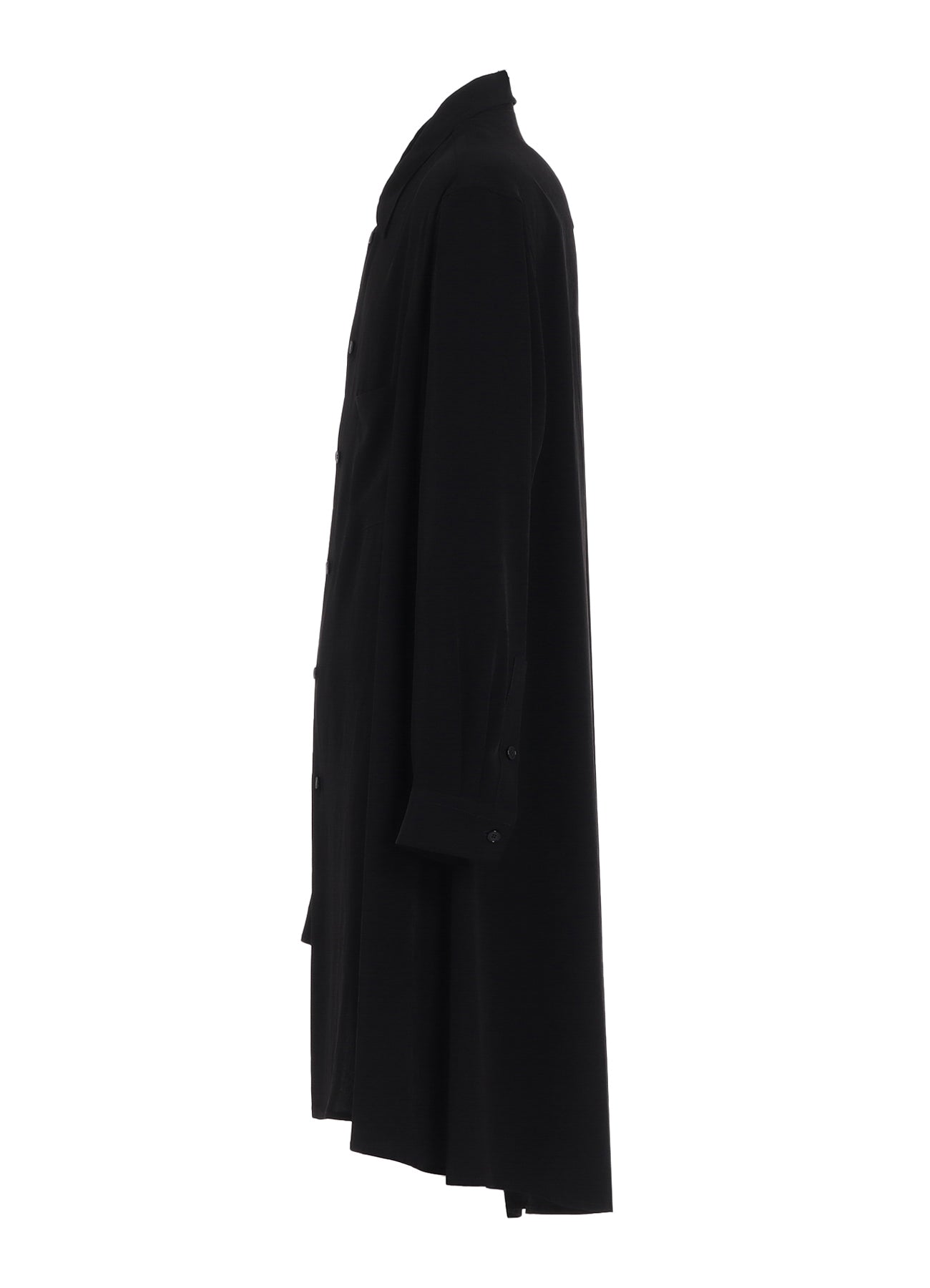 CREPE DE CHINE STANDARD ASYMMETRICAL FLARES SHIRT