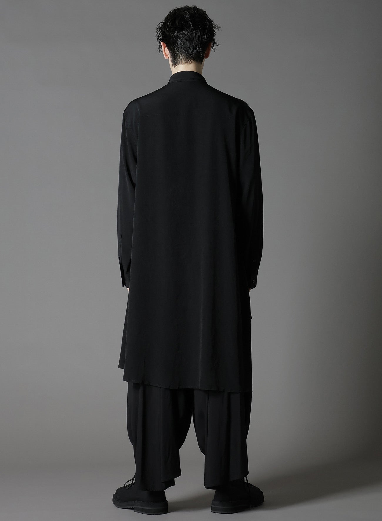 CREPE DE CHINE STANDARD ASYMMETRICAL FLARES SHIRT