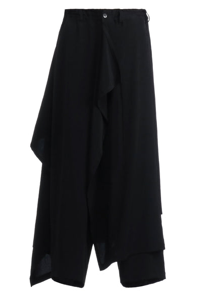 CREPE DE CHINE BOUND SKIRT PANTS