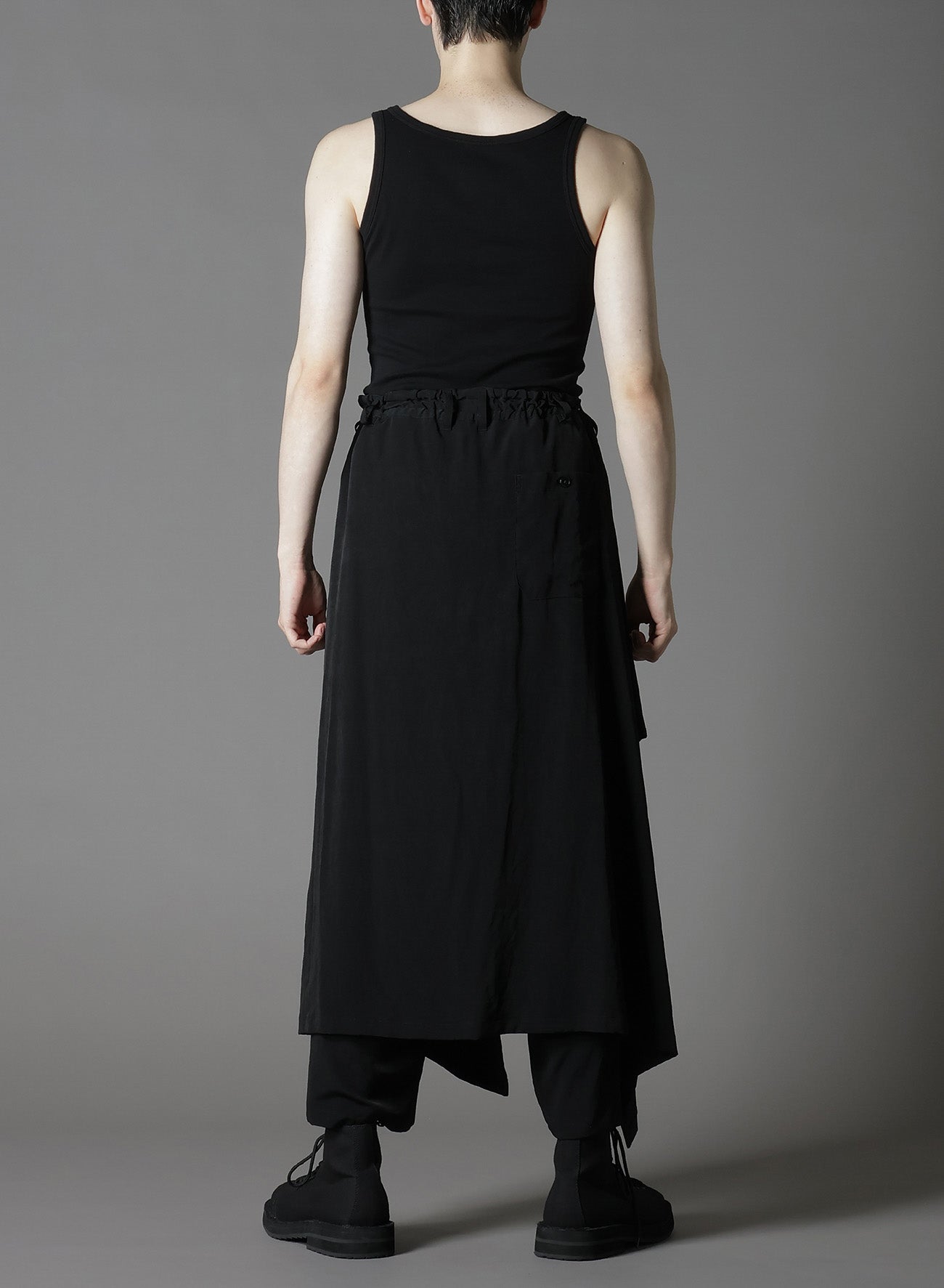 CREPE DE CHINE BOUND SKIRT PANTS