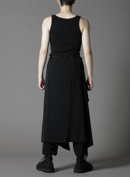 CREPE DE CHINE BOUND SKIRT PANTS