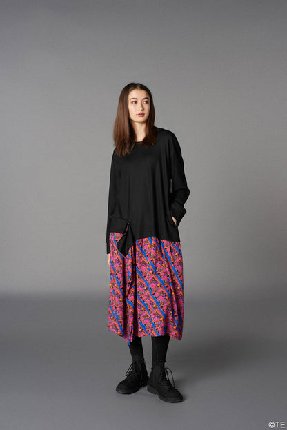 Ground Y × 『MONONOKE The Movie』  Collaborate Collection TENBIN PATTERN RAYON DOCKING DRESS