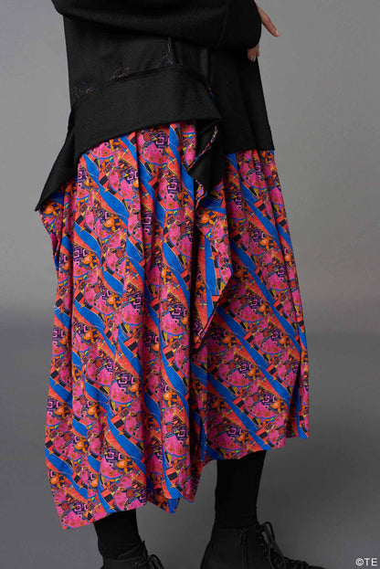 Ground Y × 『MONONOKE The Movie』  Collaborate Collection TENBIN PATTERN RAYON DOCKING DRESS