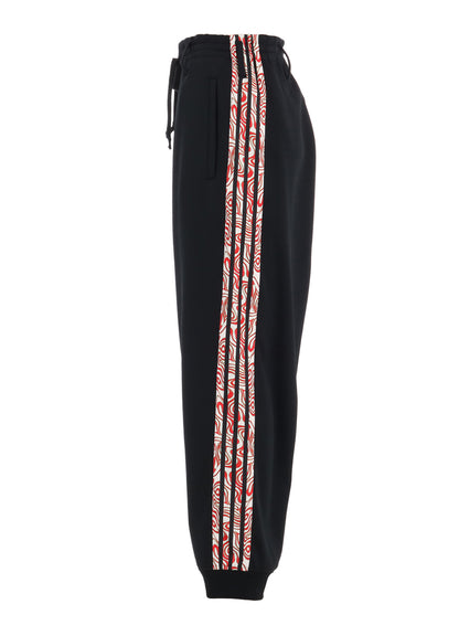 Ground Y × 『MONONOKE The Movie』  Collaborate Collection HINEZUMI LINE POLYESTER SMOOTH  TRACK PANTS