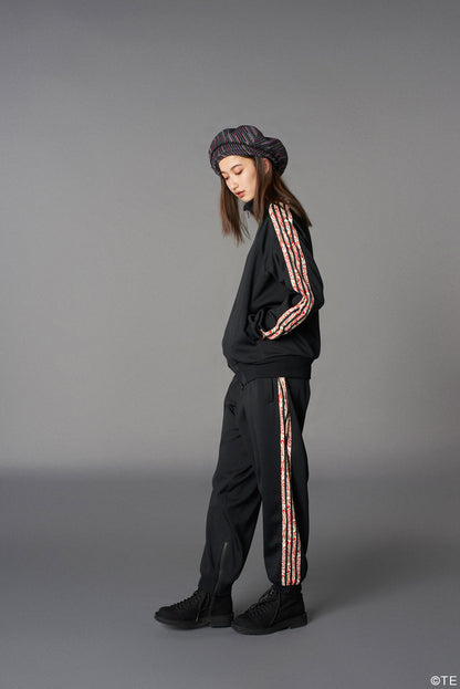 Ground Y × 『MONONOKE The Movie』  Collaborate Collection HINEZUMI LINE POLYESTER SMOOTH  TRACK PANTS