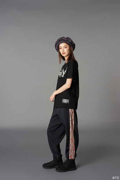 Ground Y × 『MONONOKE The Movie』  Collaborate Collection HINEZUMI LINE POLYESTER SMOOTH  TRACK PANTS