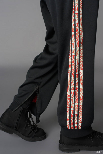 Ground Y × 『MONONOKE The Movie』  Collaborate Collection HINEZUMI LINE POLYESTER SMOOTH  TRACK PANTS