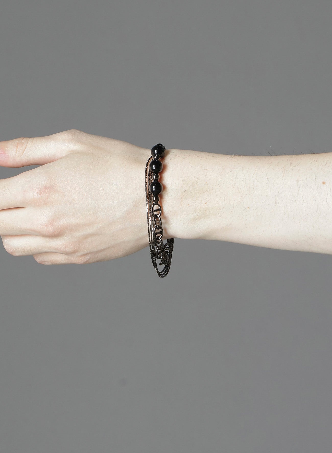 BRASS BEADS CHAIN BRACELET C