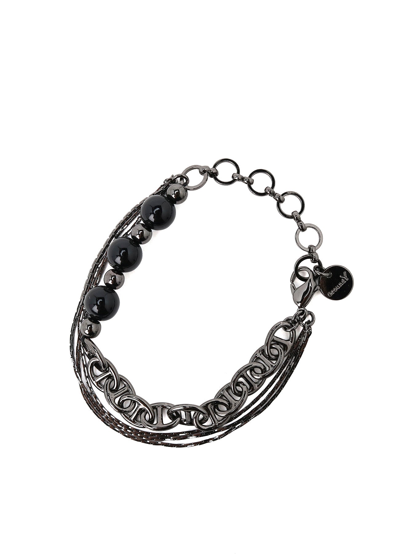BRASS BEADS CHAIN BRACELET C