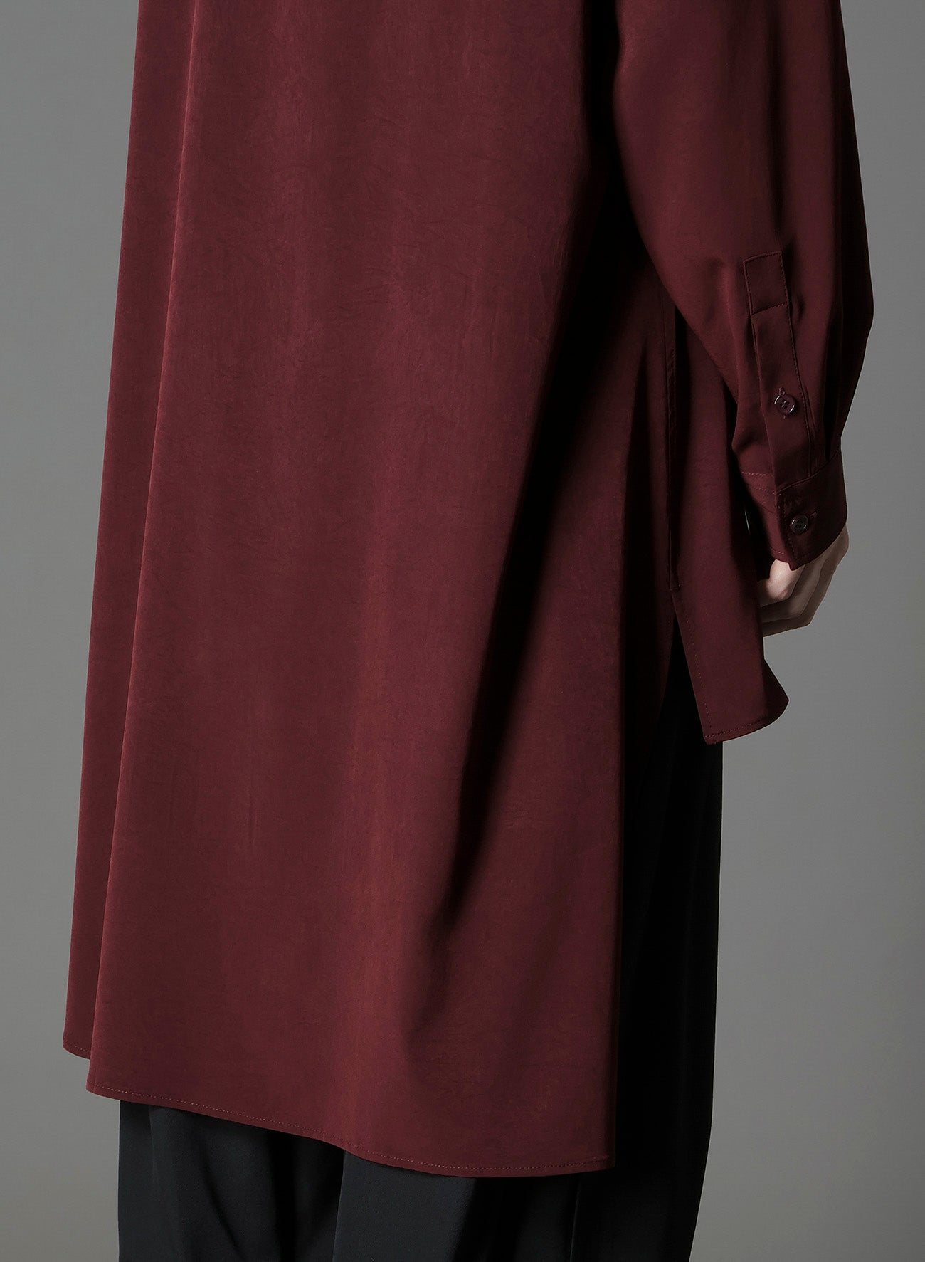 CREPE DE CHINE ASYMMETRY SHIRT