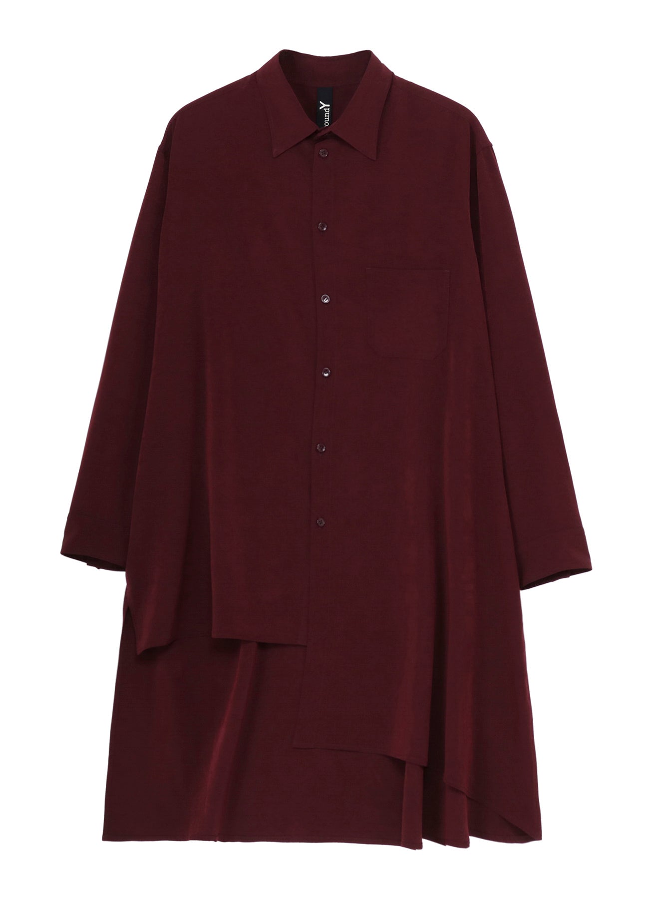 CREPE DE CHINE ASYMMETRY SHIRT