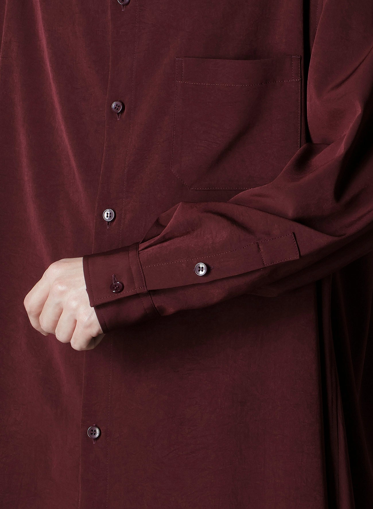 CREPE DE CHINE ASYMMETRY SHIRT