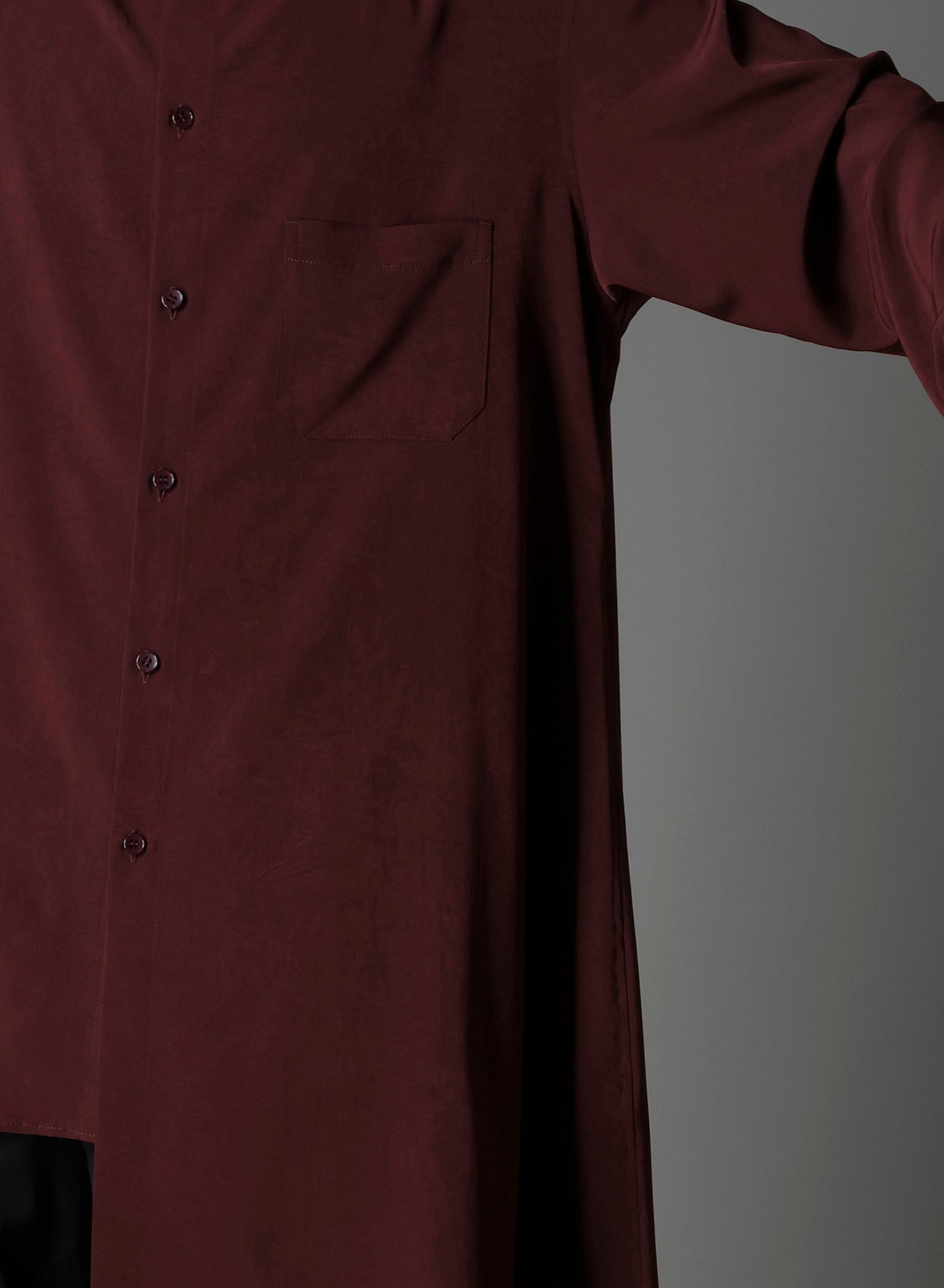 CREPE DE CHINE ASYMMETRY SHIRT