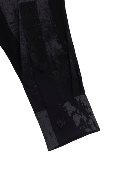 RAYON PRINT  NUMBER PATTERN LONG SHIRT