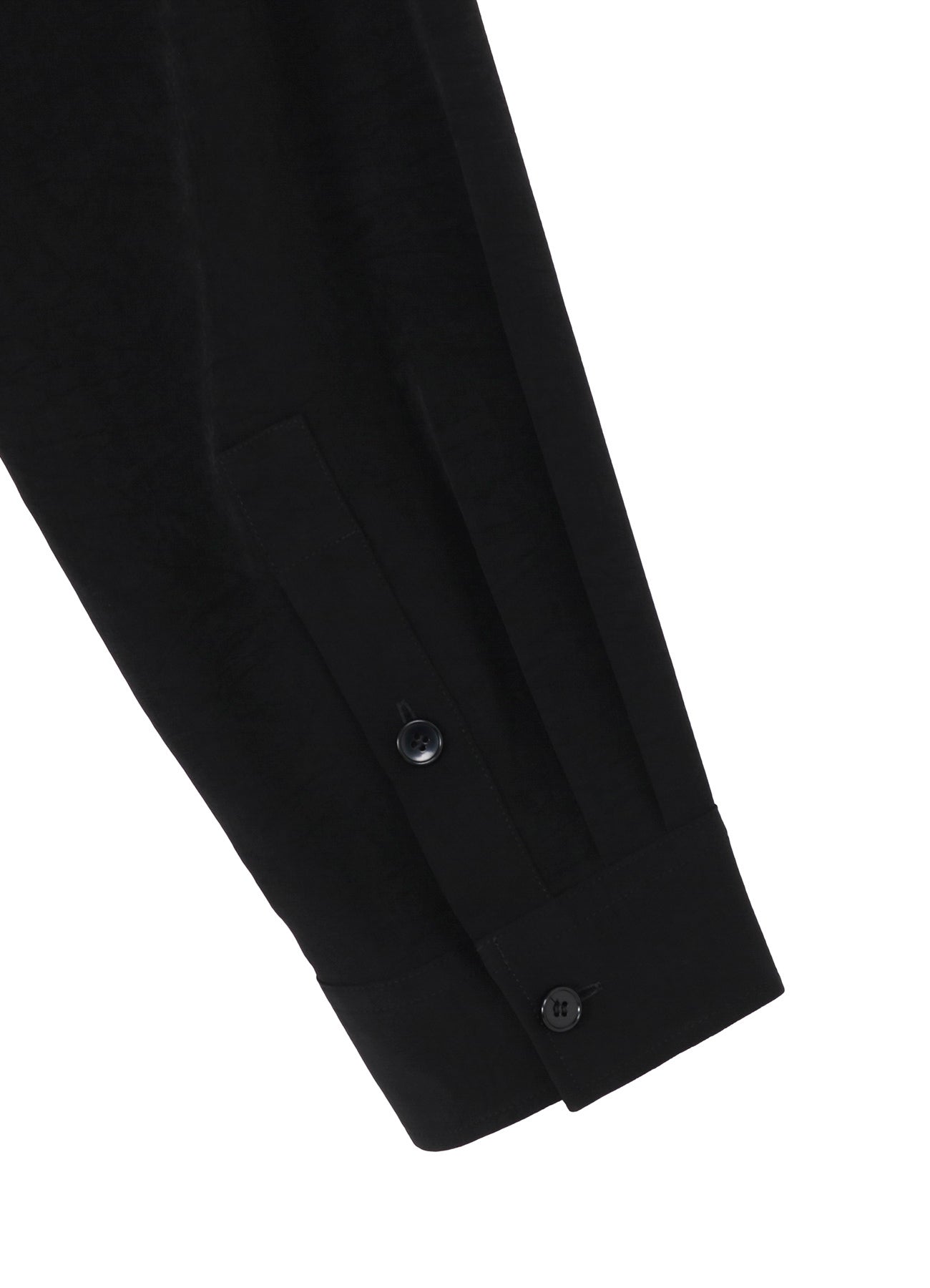 CREPE DE CHINE LEFT FRONT DRAPE SHIRT