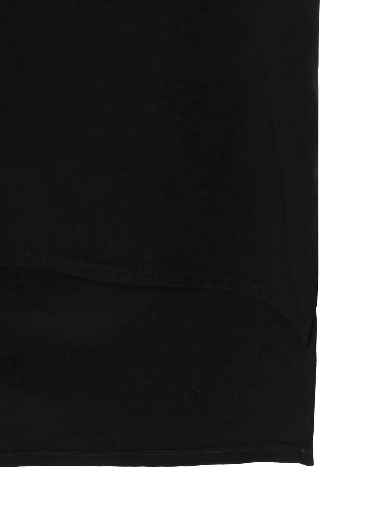 CREPE DE CHINE LEFT FRONT DRAPE SHIRT