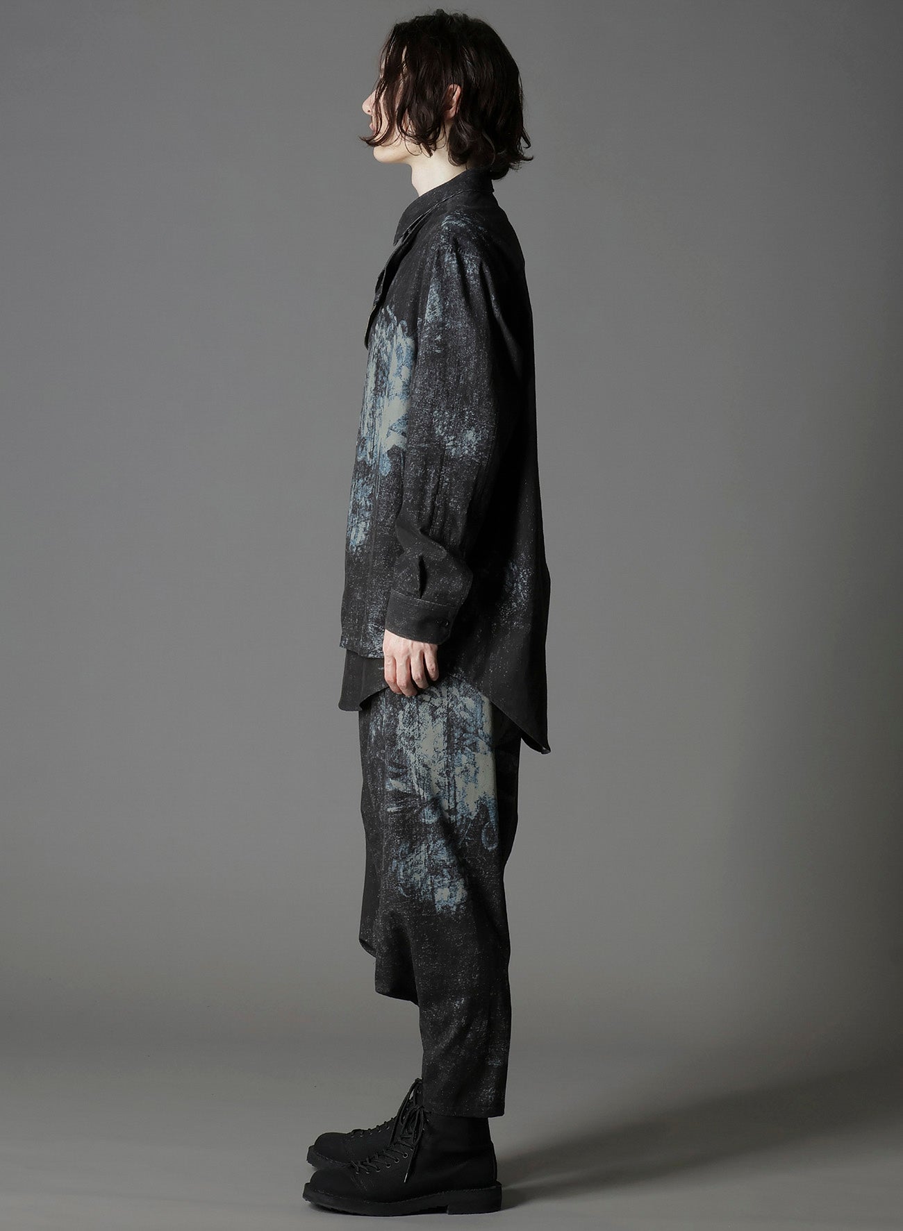 NARROW RIBS CORDUROY OPEN ZIP STANDARD BIG SHIRT
