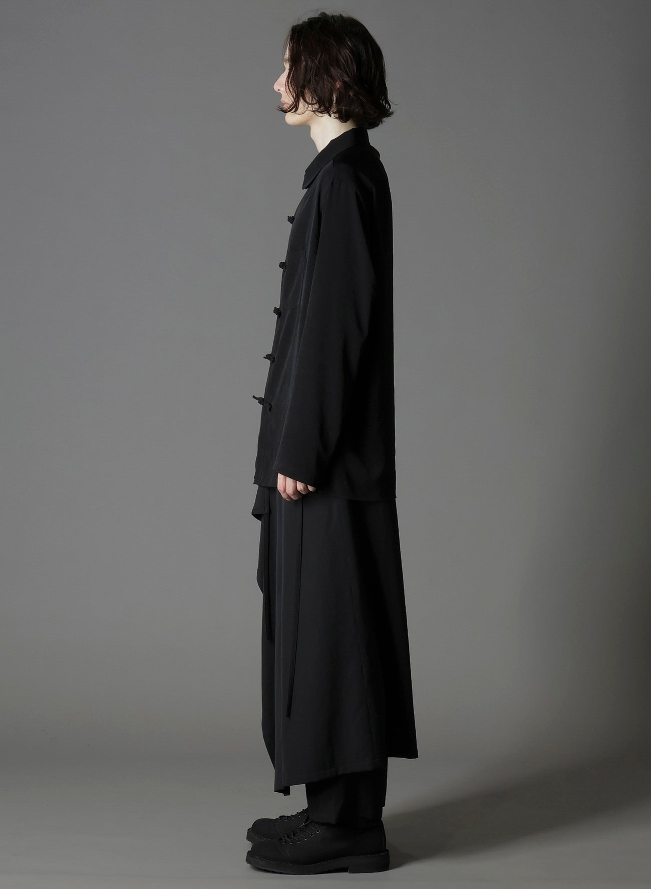 CREPE DE CHINE SHAKA BUTTON SHIRT