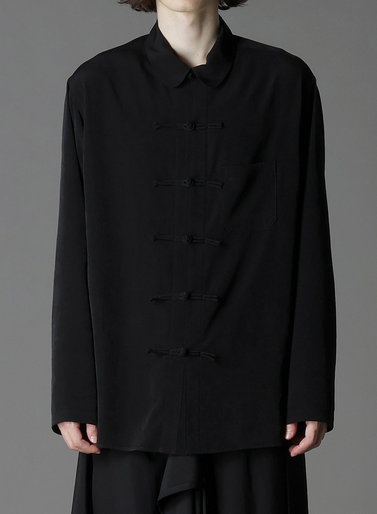 CREPE DE CHINE SHAKA BUTTON SHIRT
