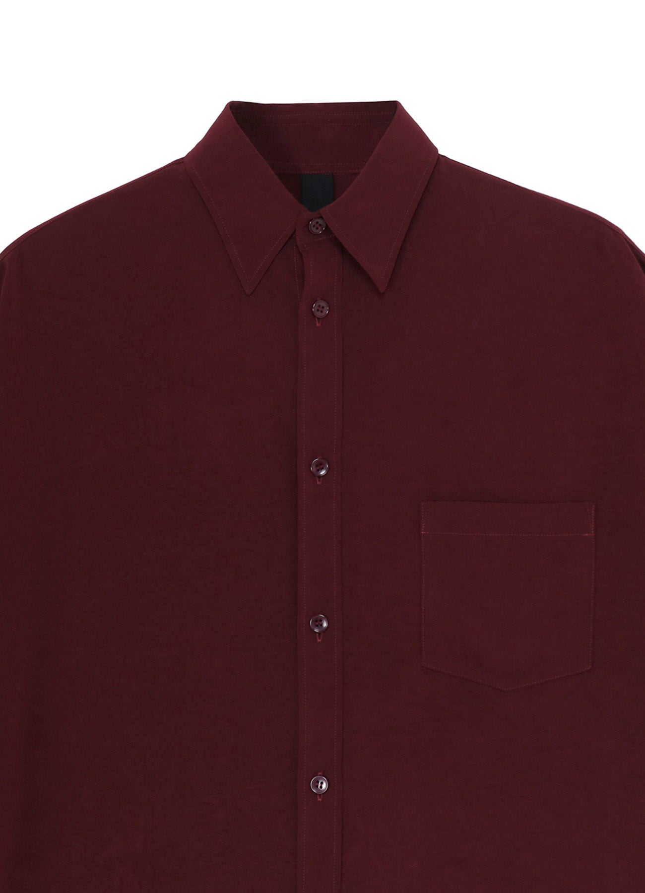 CREPE DE CHINE FRONT DOLMAN BIG SHORT SLEEVED SHIRT