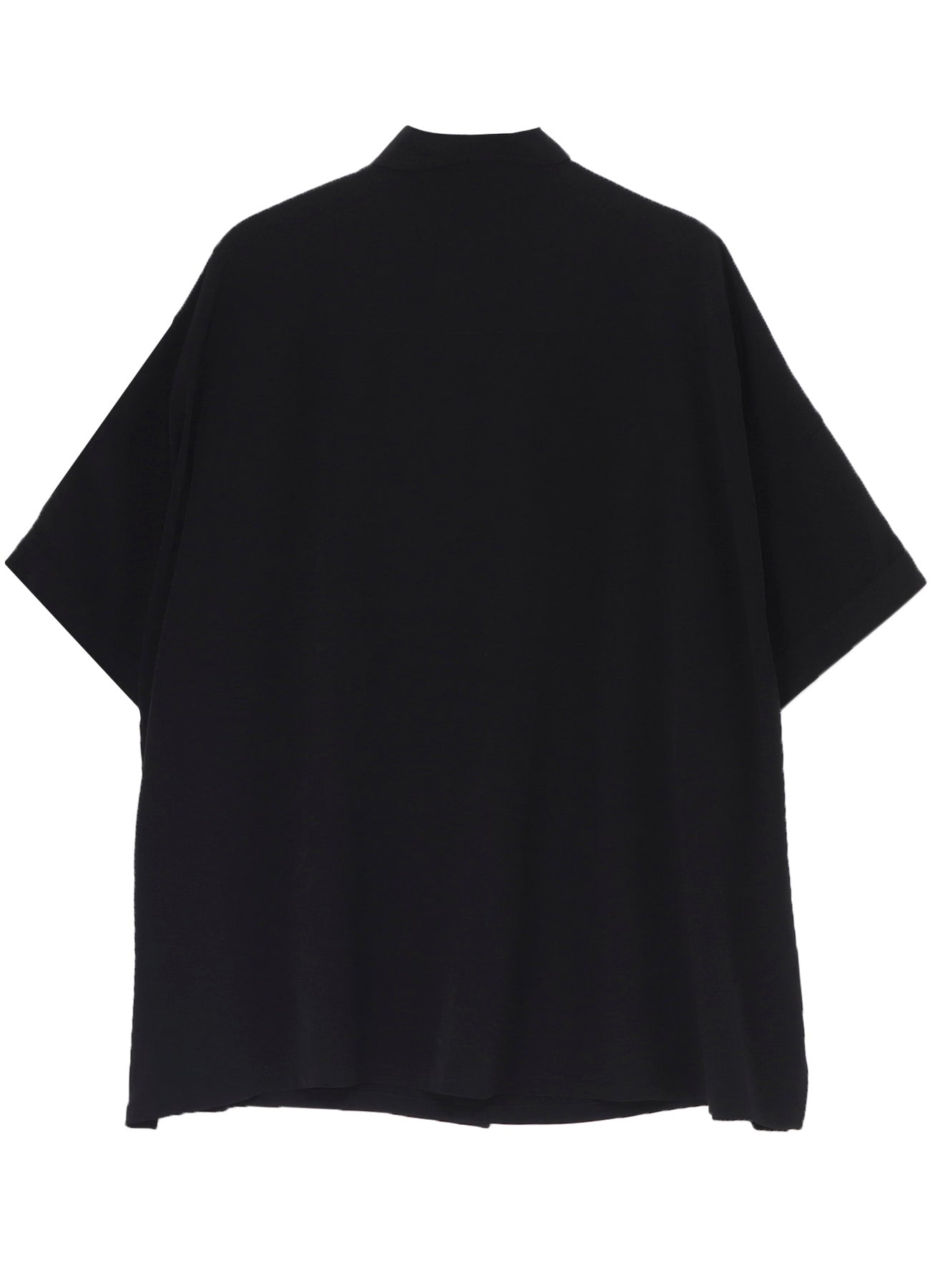 CREPE DE CHINE FRONT DOLMAN BIG SHORT SLEEVED SHIRT