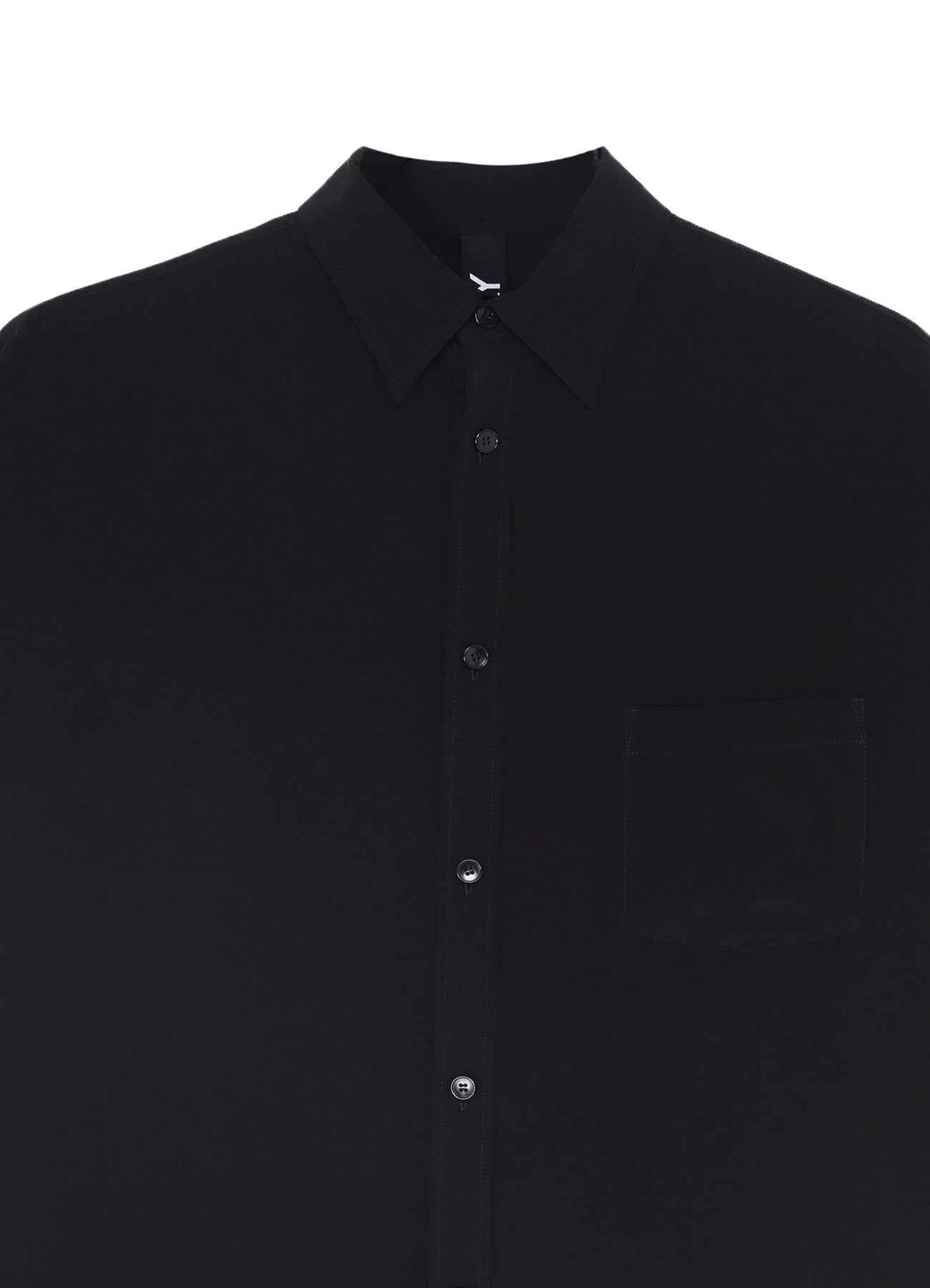 CREPE DE CHINE FRONT DOLMAN BIG SHORT SLEEVED SHIRT