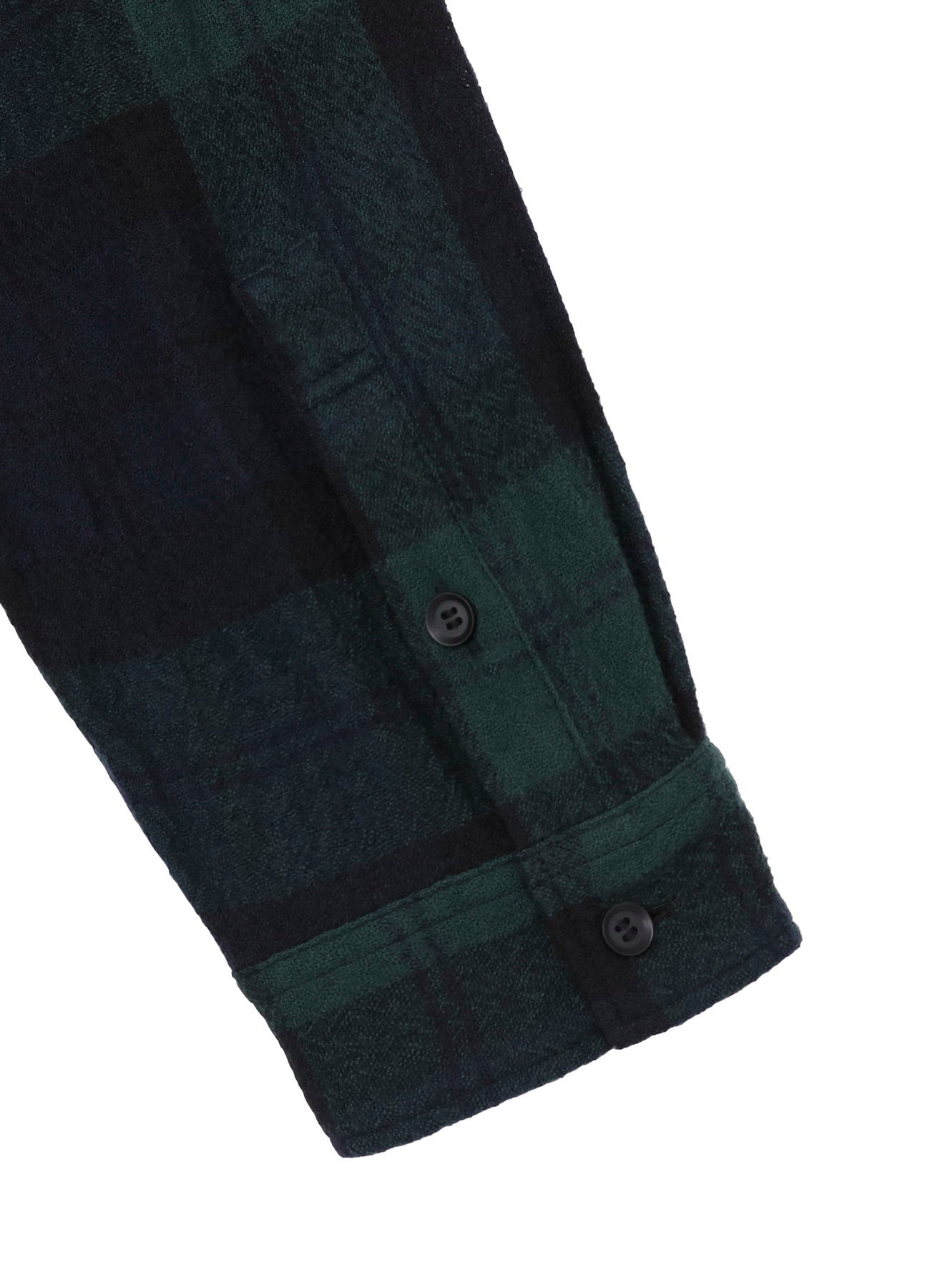 BIG REFINE PLAID LONG SHIRT W/WAIST POCKET