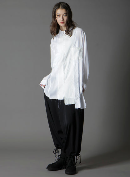 SWITCHING MATERIAL FRONT PANAL STANDARD WHITE SHIRT