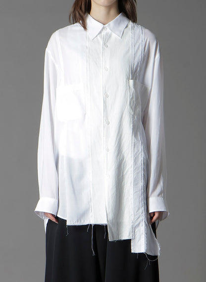 SWITCHING MATERIAL FRONT PANAL STANDARD WHITE SHIRT