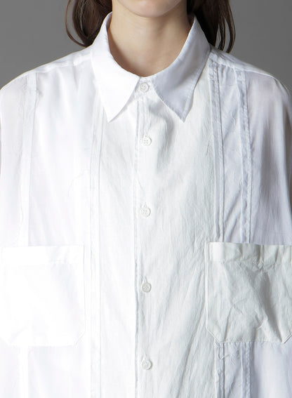 SWITCHING MATERIAL FRONT PANAL STANDARD WHITE SHIRT