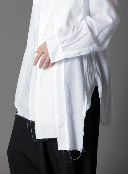 SWITCHING MATERIAL FRONT PANAL STANDARD WHITE SHIRT