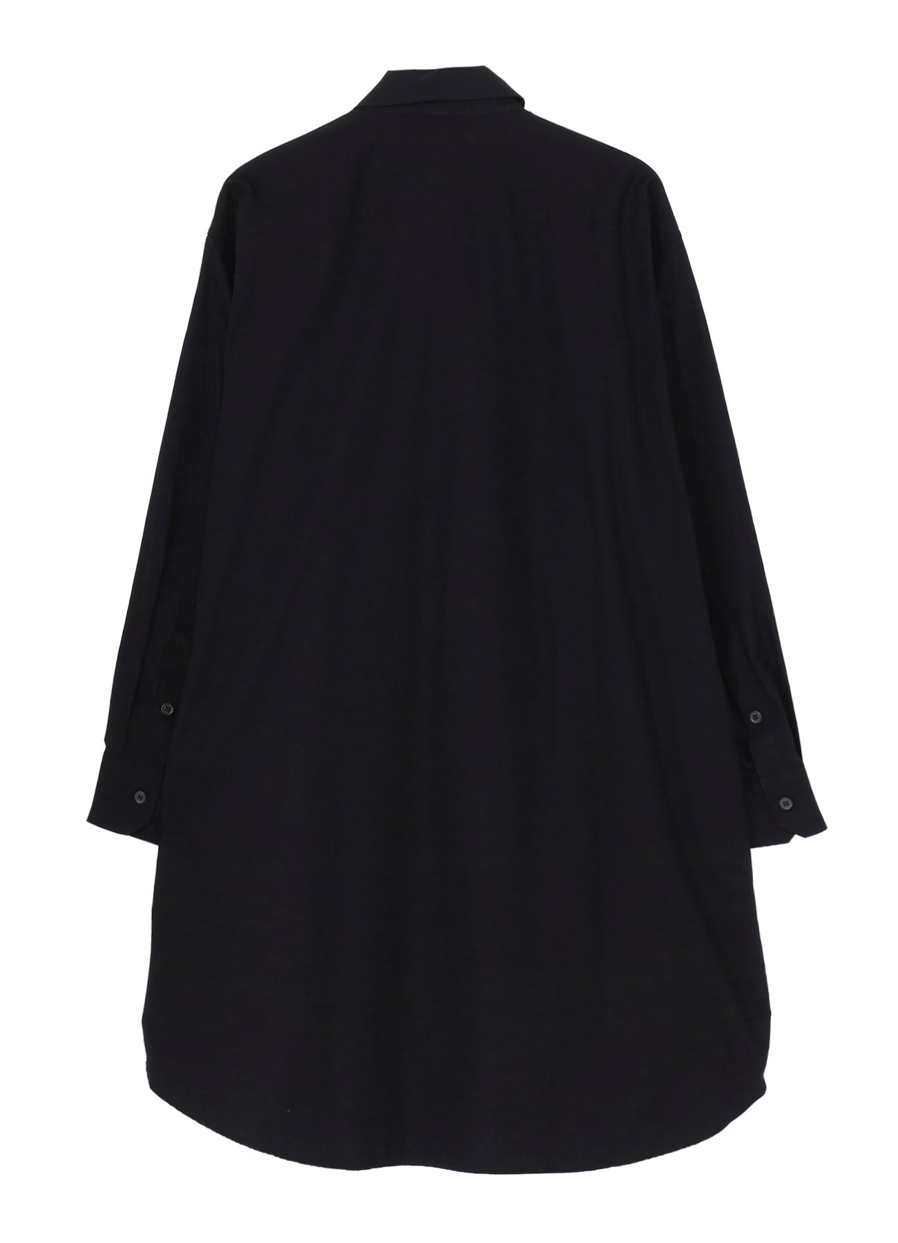 SWITCHING MATERIAL FRONT PANAL STANDARD BLACK SHIRT