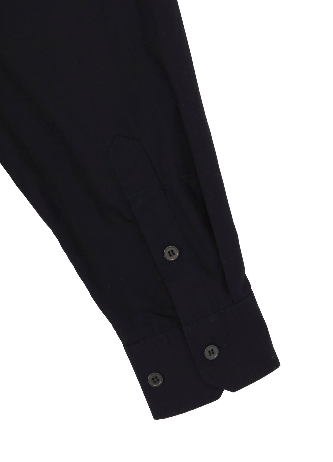 SWITCHING MATERIAL FRONT PANAL STANDARD BLACK SHIRT