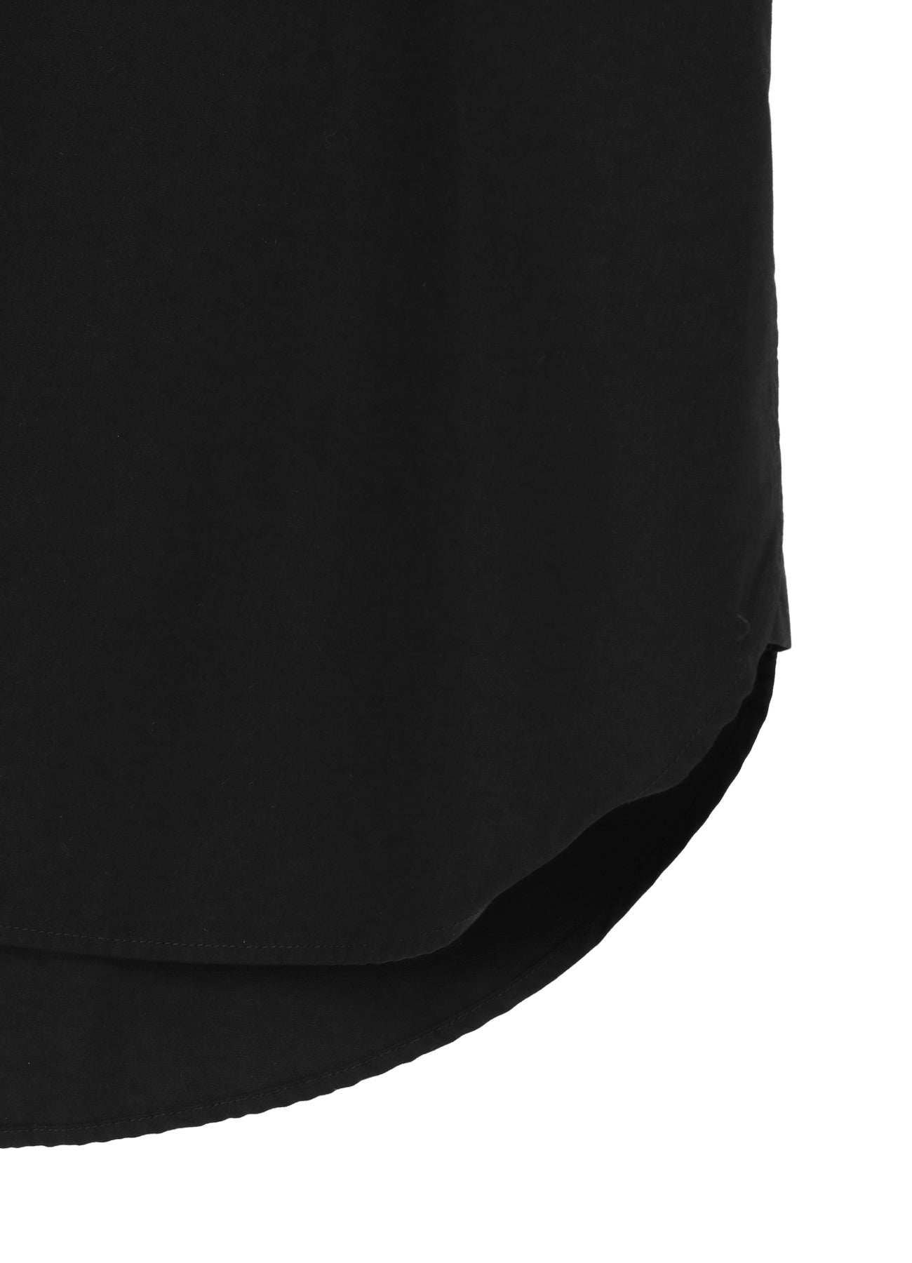 SWITCHING MATERIAL FRONT PANAL STANDARD BLACK SHIRT
