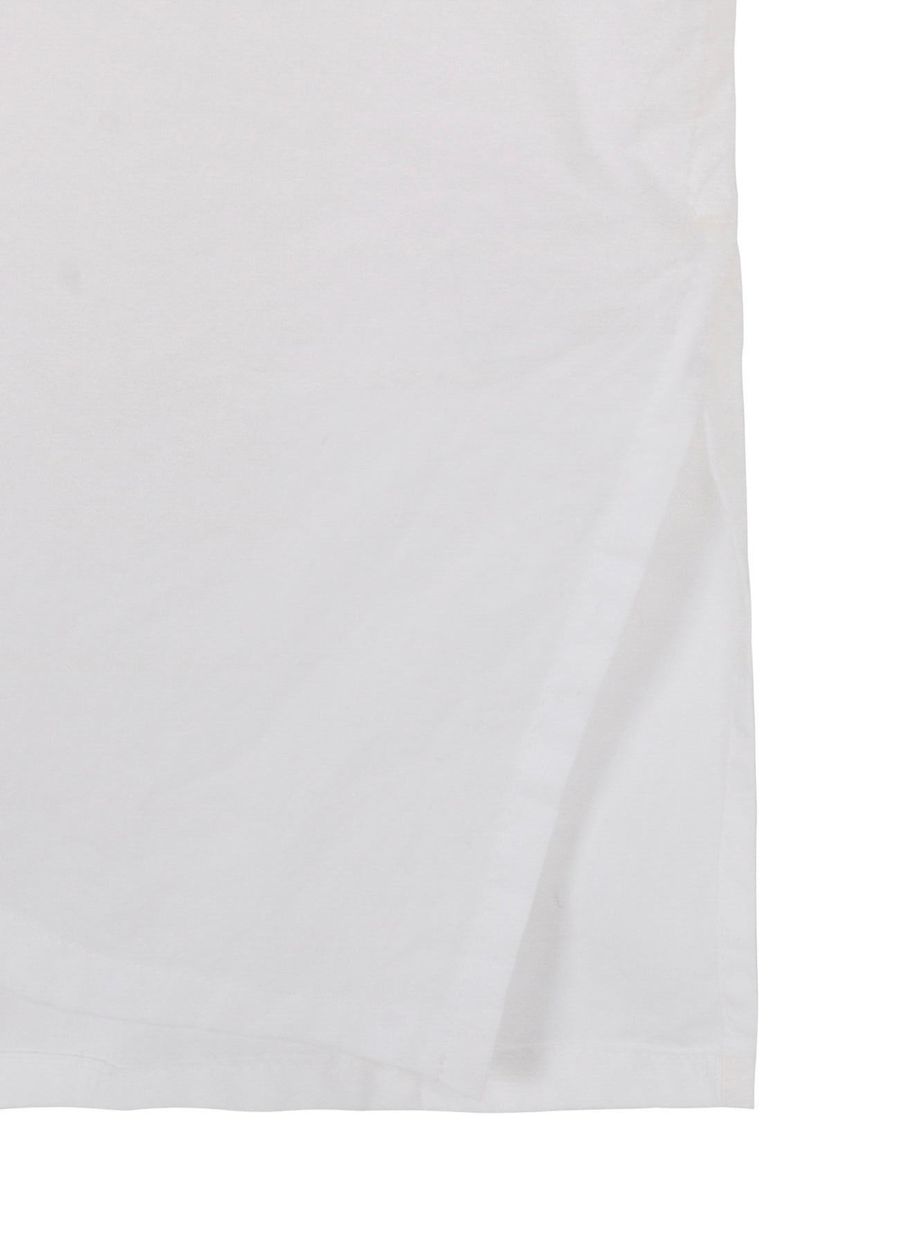 SWITCHING MATERIAL PATCHWORK WHITE SHIRT