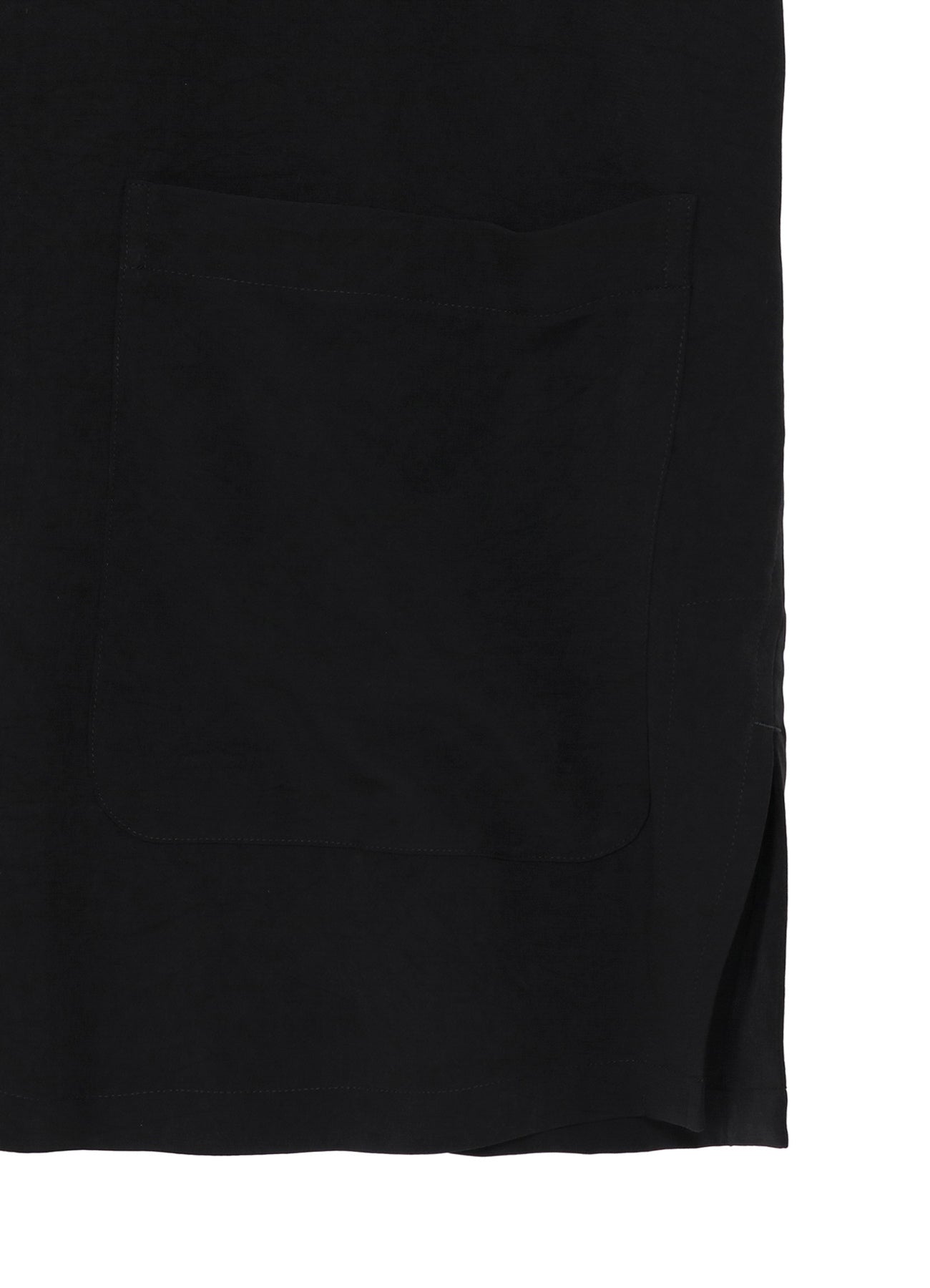 CREPE DE CHINE SHAKA BUTTON STAND COLLAR SHIRT