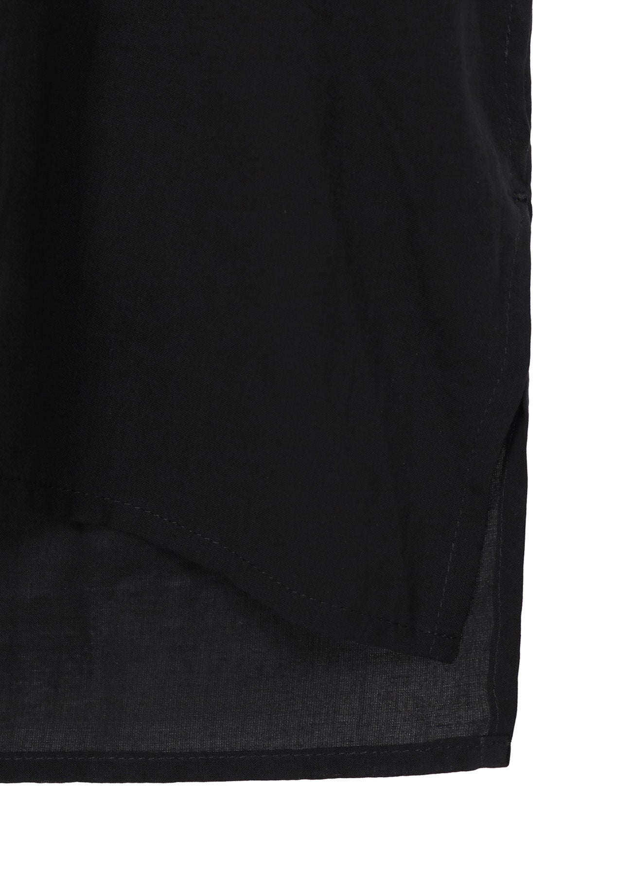 FLOWER STITCH SIDE GATHER SHIRT