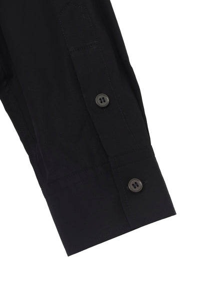 COTTON BROAD STAND COLLAR SHIRT