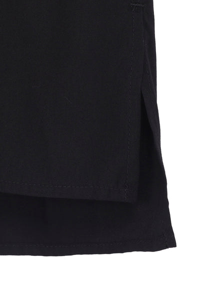 COTTON BROAD STAND COLLAR SHIRT