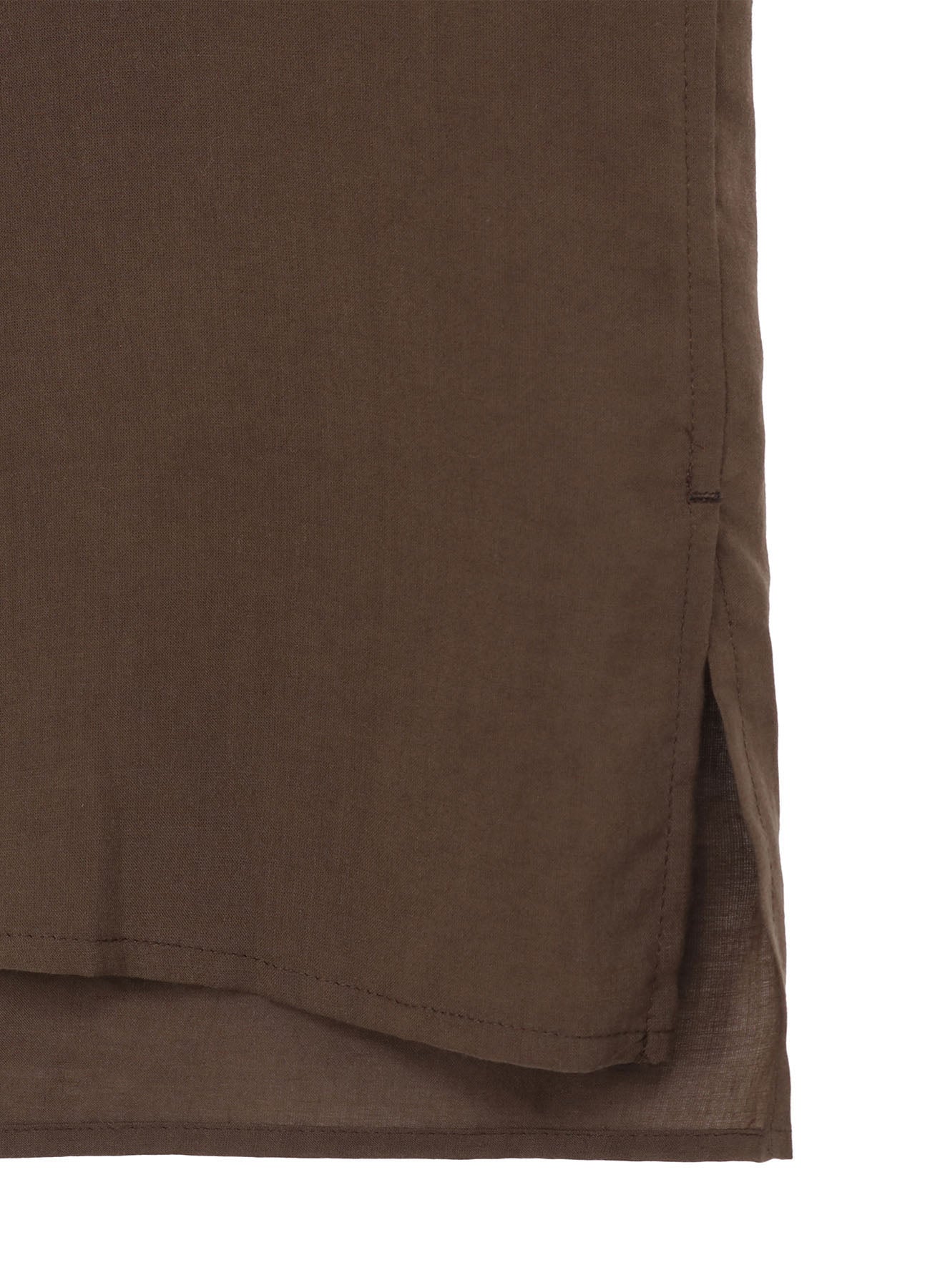 CELLULOSE LAWN PARALLEL PANEL FLAP SHORT SLEEVED SHIRT