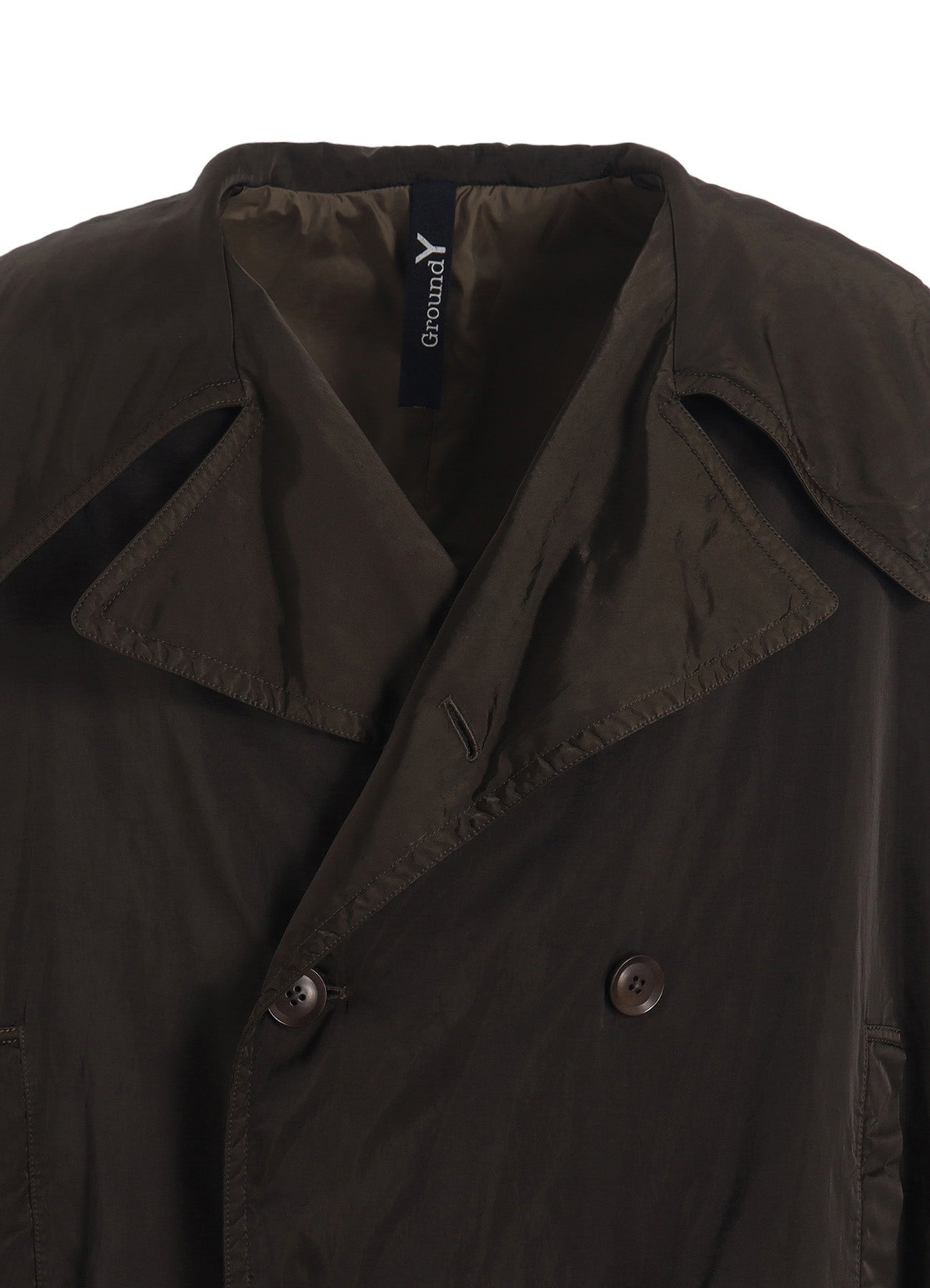 PRODUCT DYED NYLON TEILL+POLYESTER TAFTA SHORT LENGTH BIG SLEEVE DOUBLE COAT